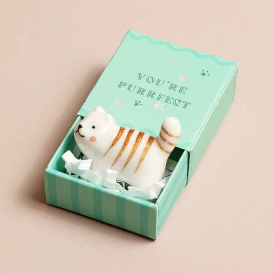 Jeton en céramique Tiny Matchbox - Chat