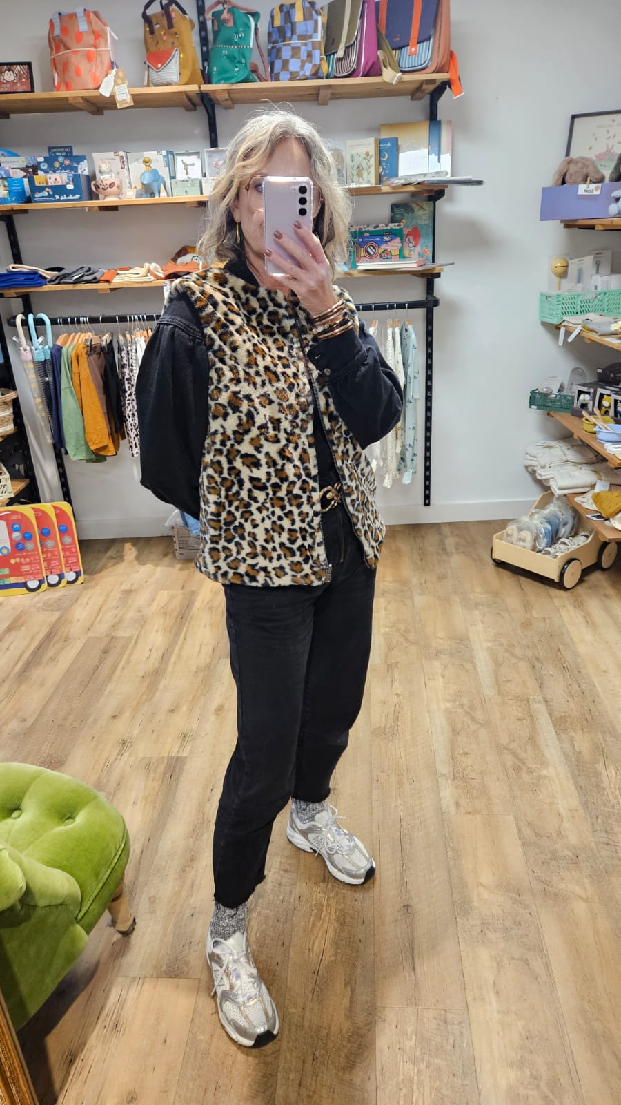 Veste ss manches réversible LEOPARD - Ihriga