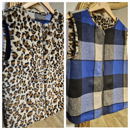 Veste ss manches réversible LEOPARD - Ihriga