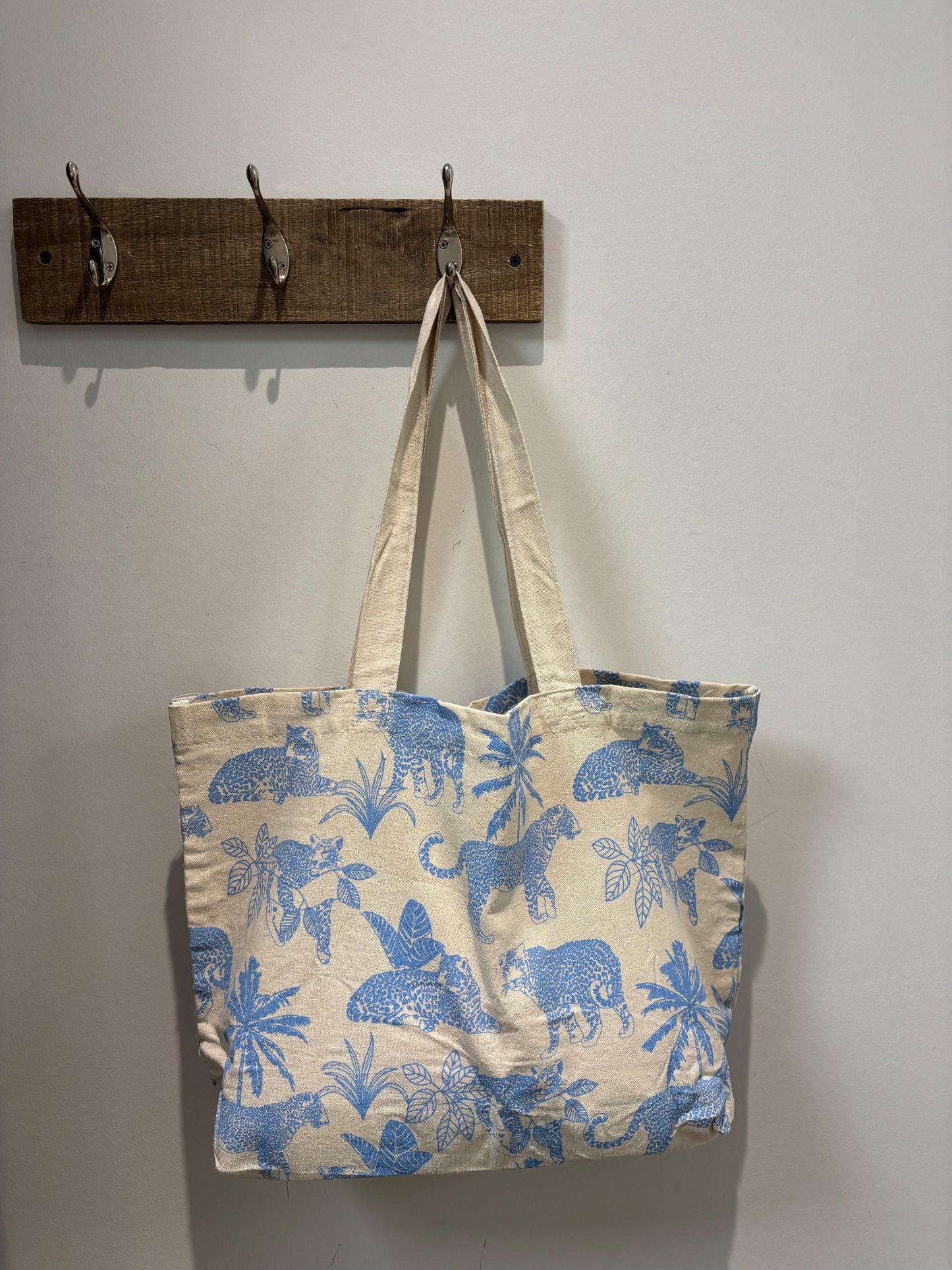 Totebag LEOPARD BLEU