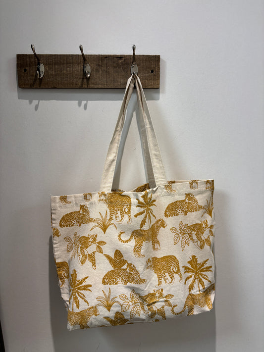 Totebag LEOPARD JAUNE