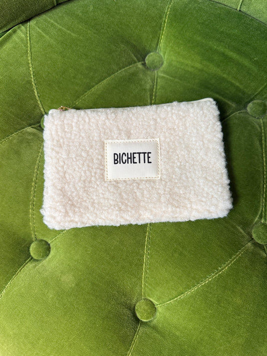 Pochette moumoute BICHETTE Blanche