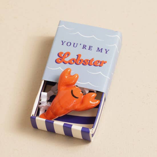 Jeton en céramique Tiny Matchbox - Homard