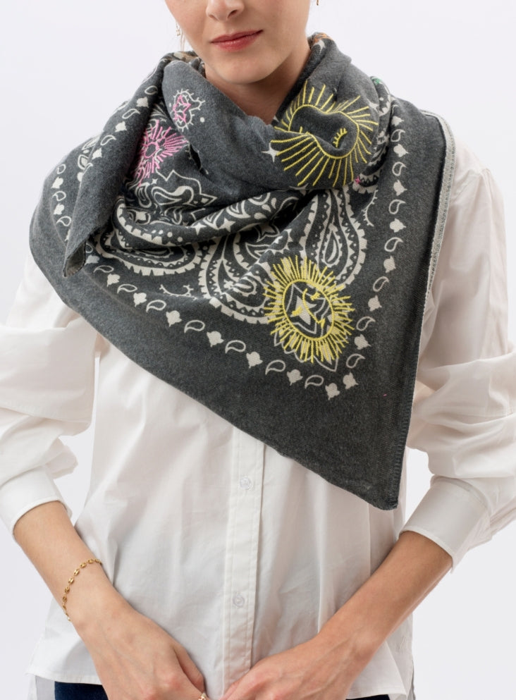 Foulard REVEUSE GRIS - Elia