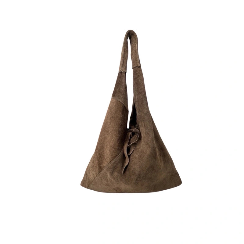 Sac cuir suédine Nomade LH004 - TAUPE